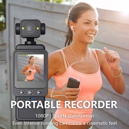 Xiaomi 8K Handheld Sports Camera 180 ° Rotating Mini Portable Anti-Shake Camera HD Display Wifi Wearable Night Vision Camera